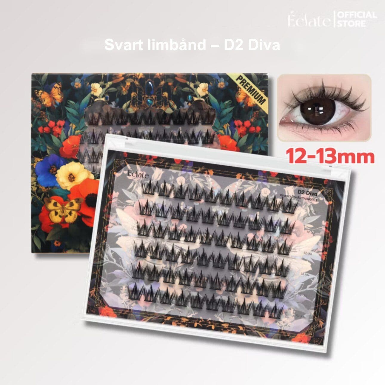 Éclate Lash D2 Diva – selvklebende løsvipper